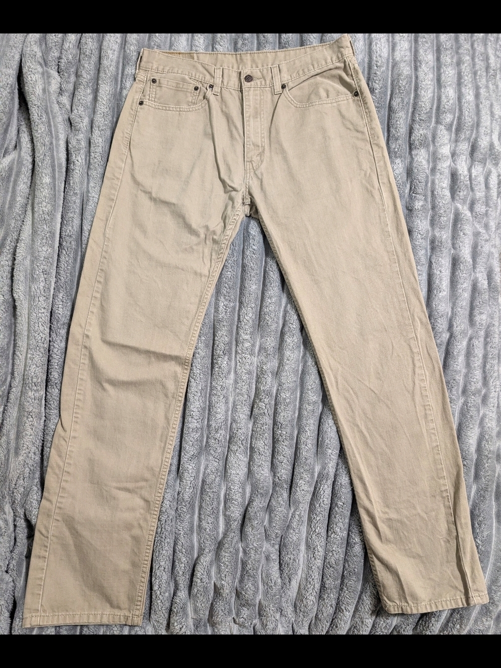 Levi's Beige Straight-Leg Pants